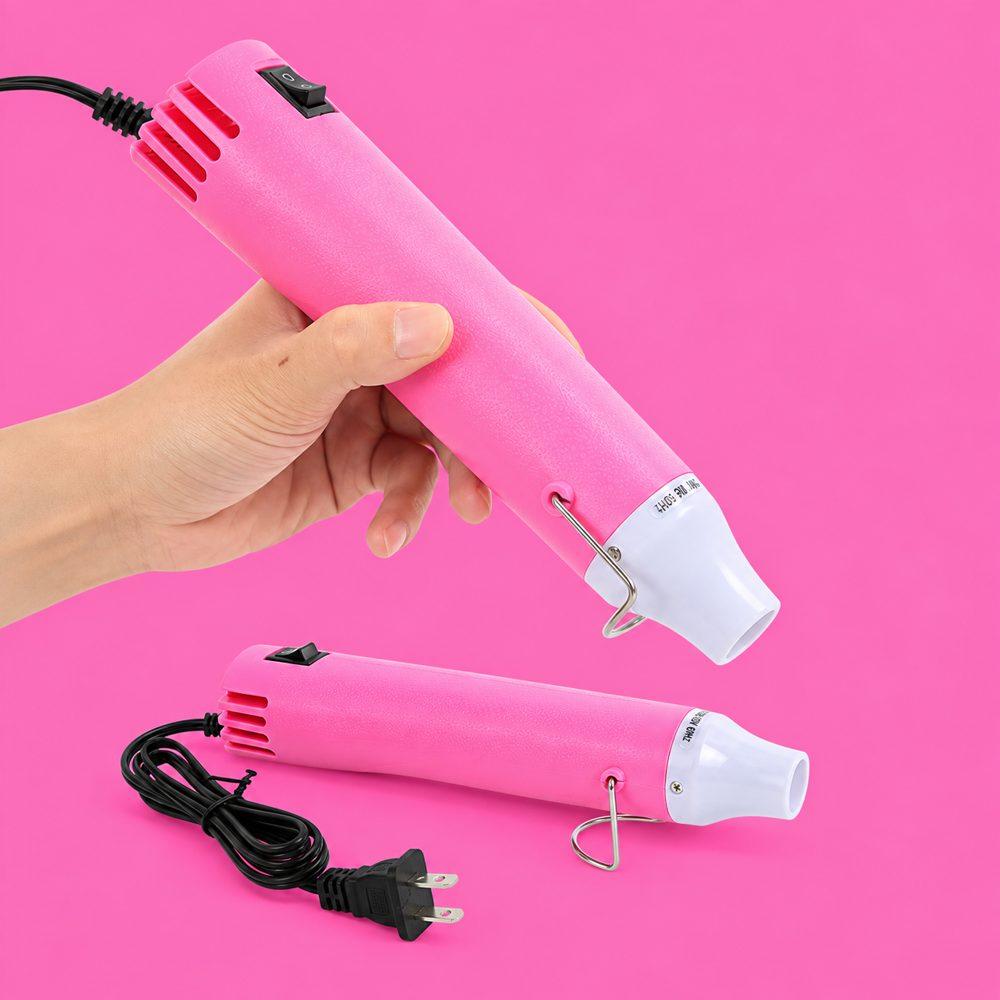 Pistola de calor 300W para manualidades - Rosa
