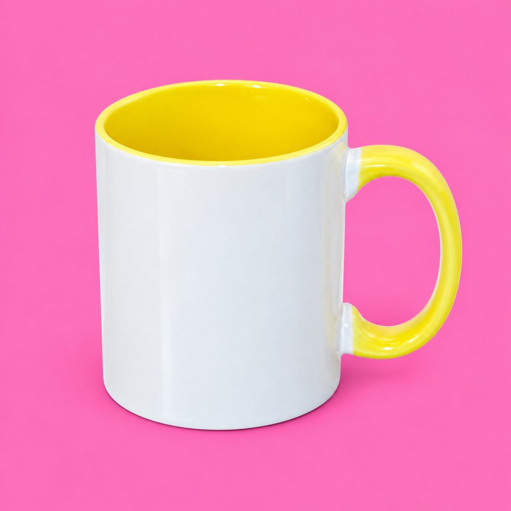 Mug de color interno amarillo 11 oz